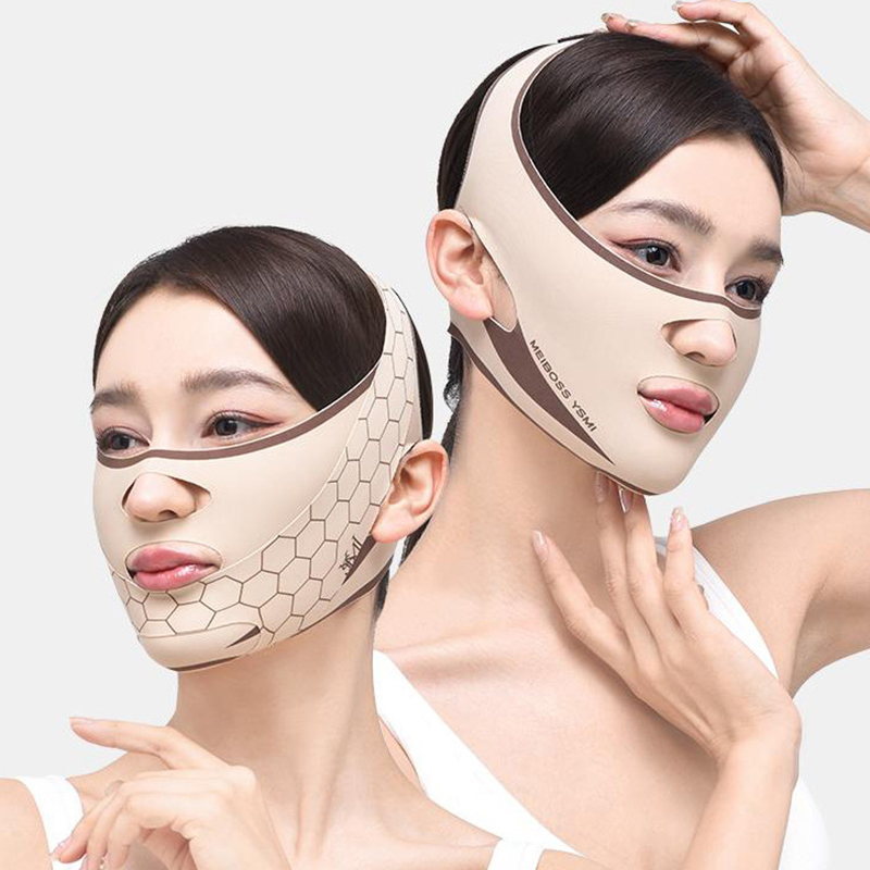 Health Wellness - ผ้าพันคางแก้มให้เรียวเป็นรูปตัววีมาสก์ยกกระชับหน้าลดรอยเหี่ยวย่นสายรัดเวลานอนมาสก์ความงามสุขภาพ