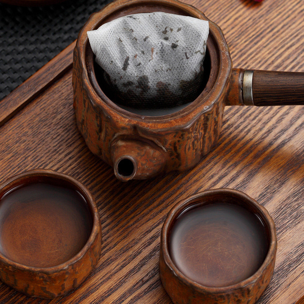 Herbal Tea - 100 ชิ้น ถุงกรองชาแบบใช้แล้วทิ้ง วัสดุหนา ปลอดภัย สำหรับชาใบ