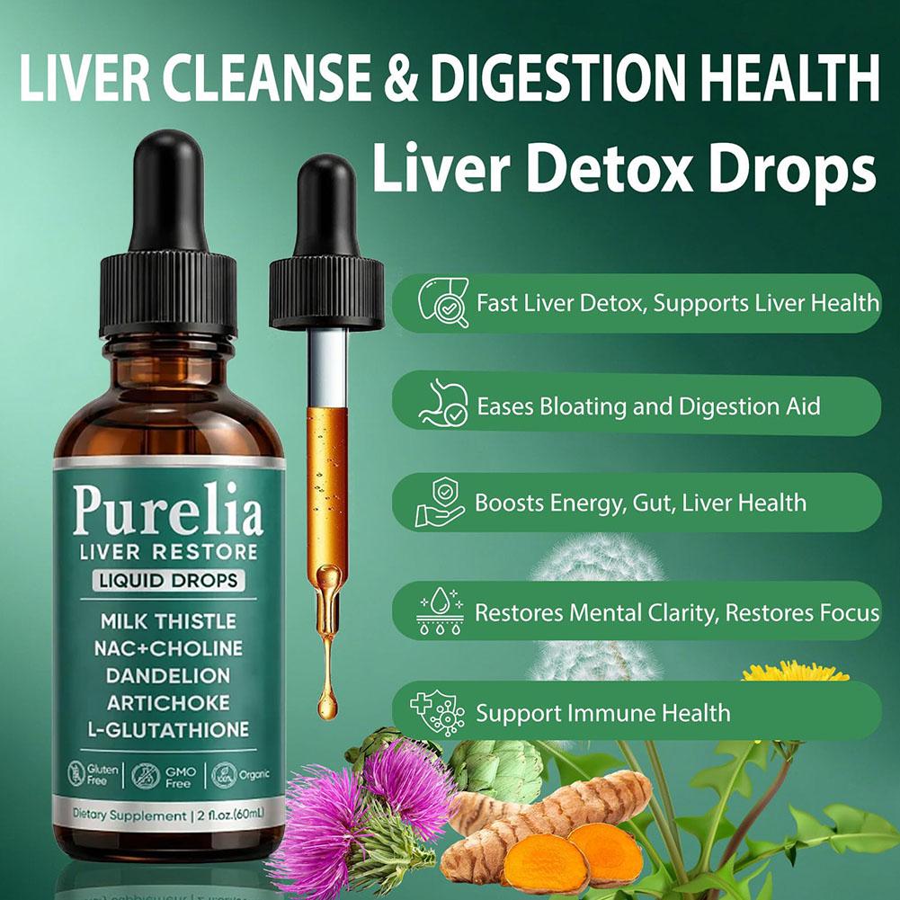 Herbal Tincture - หยดสมุนไพรเพื่อสุขภาพประจำวัน 60 มล. ผสมสารสกัดจากมิลค์ธิสเทิล, NAC โคลีน,