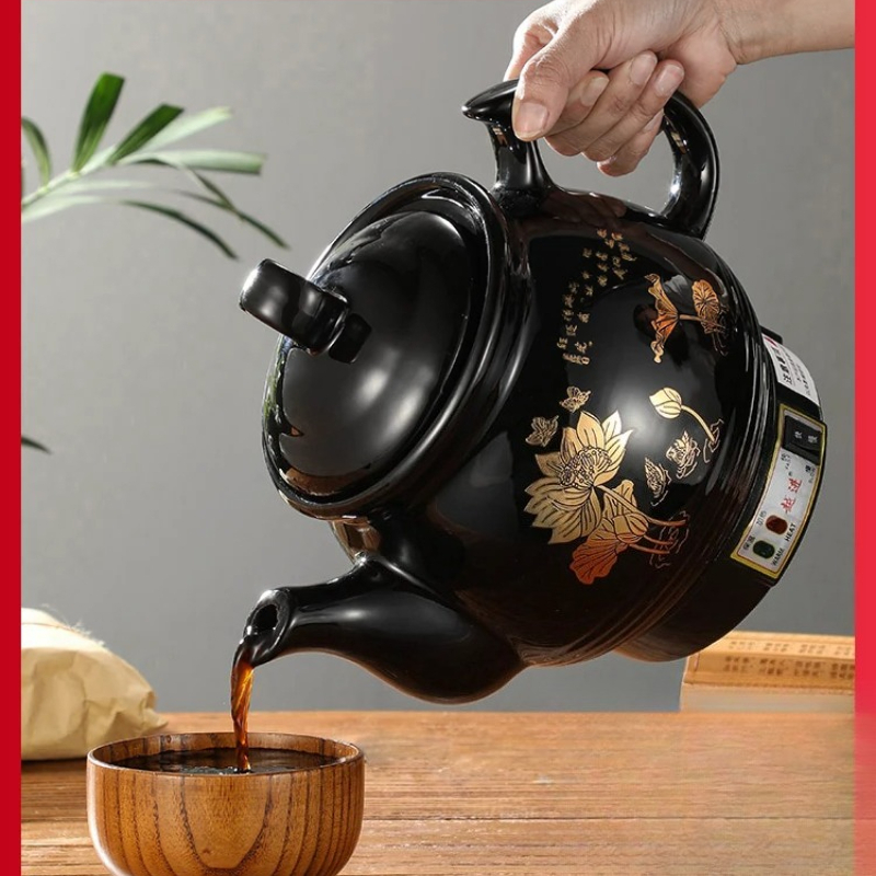 Herbal Tea - หม้อต้มสมุนไพรอัตโนมัติ 220V เครื่องต้มยาจีนเซรามิก เครื่องต้มยาไฟฟ้า สำหรับใช้ในบ้าน