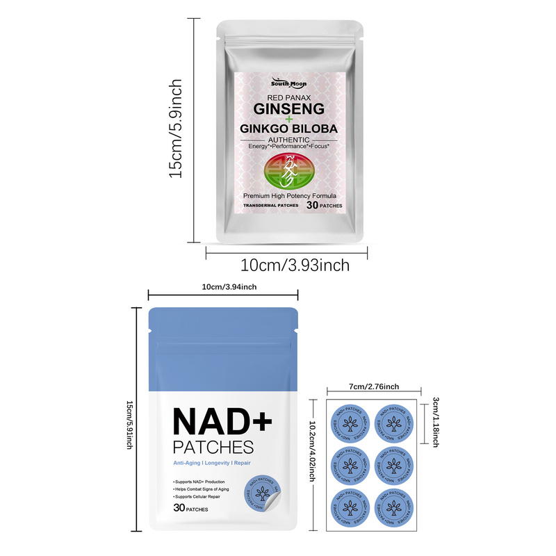 ชุดแผ่นแปะผิวหนัง NAD+ และโสมแ - Ginger Tea บทวิจารณ์และราคา