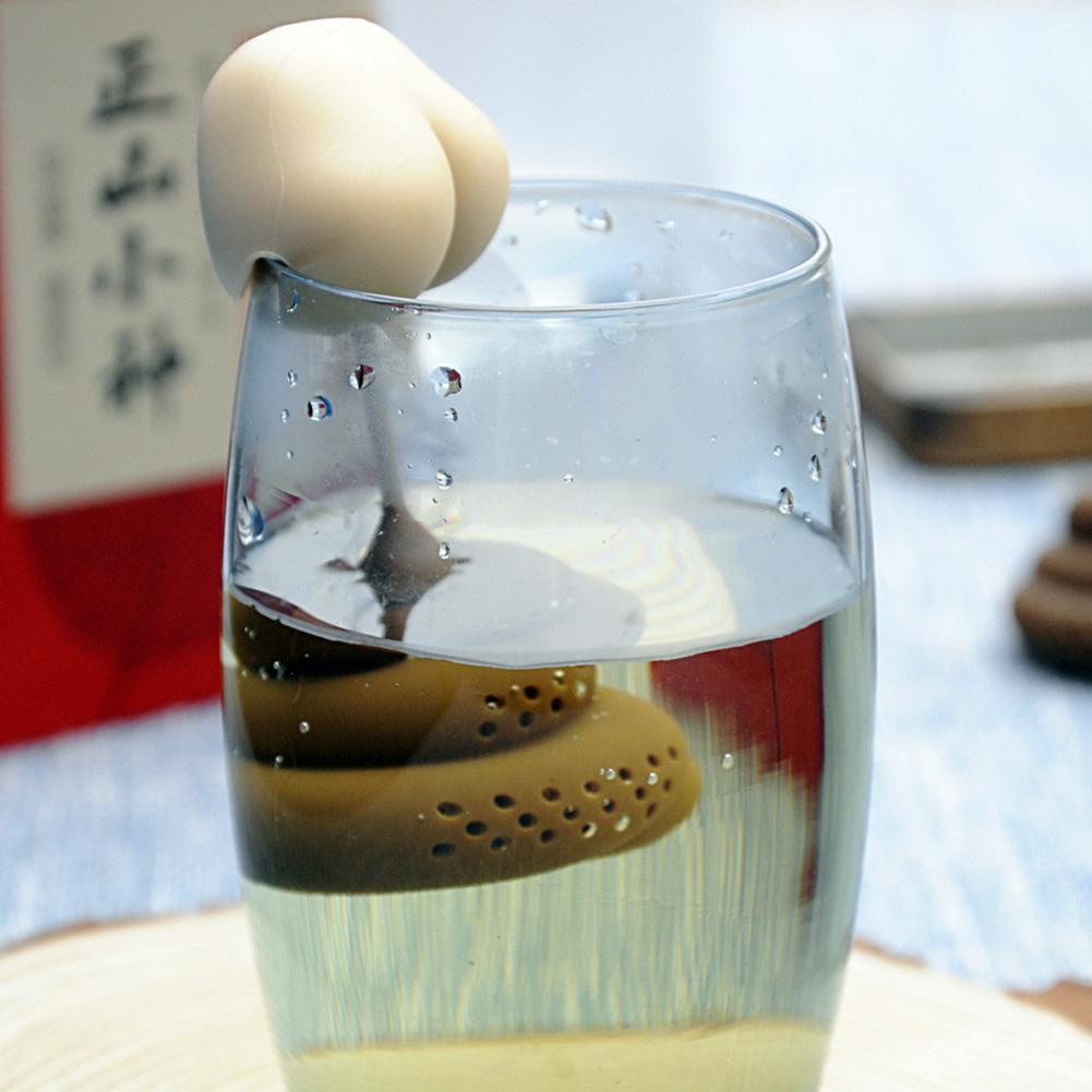 ที่กรองชาซิลิโคนรูปทรงอุจจาระ  - Herbal Tea บทวิจารณ์และราคา
